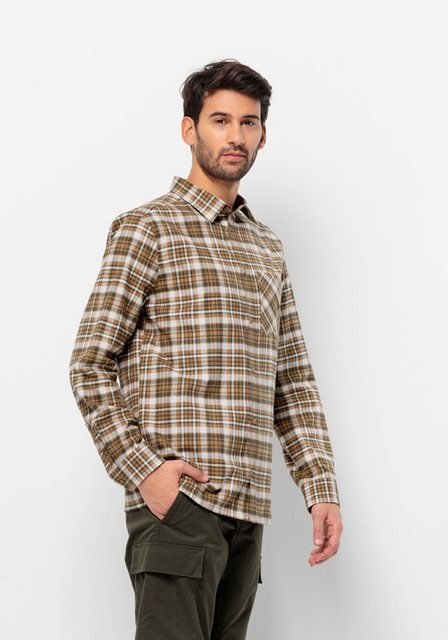 Jack Wolfskin Bergweg Shirt Men Flanellen overhemd Heren 