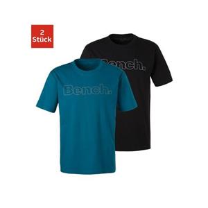 Bench. Loungewear T-Shirt, (2 tlg.), mit Bench. Print vorn