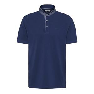 bugatti Stehkragenshirt, mit Chambray Details an Kragensteg und Knopfleiste