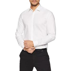 CK Calvin Klein Slim fit zakelijk overhemd met kentkraag, model 'Bari'