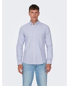 ONLY & SONS Gestreept overhemd ONSALVARO LS OXFORD STRIPE SHIRT