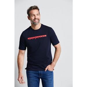 bugatti T-Shirt, mit großem Logo-Print