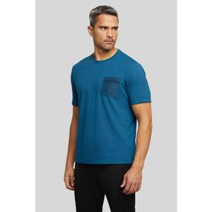 bugatti Rundhalsshirt, mit Seitenschlitzen