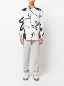 Moschino Overhemd met print - Grijs