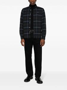 Barbour check-pattern chest-pocket shirt - Zwart