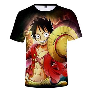 ETST WENDY 005 Mode Heren One Piece Luffy Casual Losse T-shirt kleding grote maat 6XL 2022 Zomer Nieuwe digitale afdrukken korte mouwen