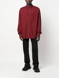 Balenciaga Geruit overhemd - Rood