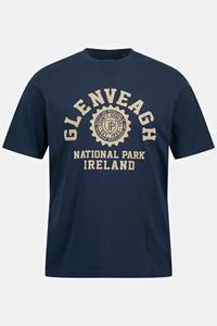 JP1880 T-Shirt T-Shirt Halbarm Brustprint Rundhals