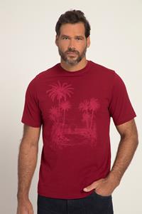 JP1880 T-Shirt T-Shirt Halbarm Flammjersey Crack Print Rundhals