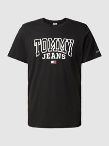 Tommy Jeans Regular fit T-shirt met labelprint, model 'ENTRY'