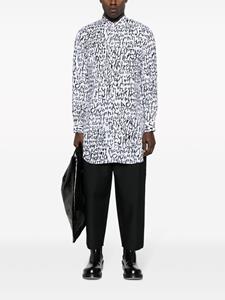 Comme Des Garçons Homme Plus Overhemd met abstracte print - Wit