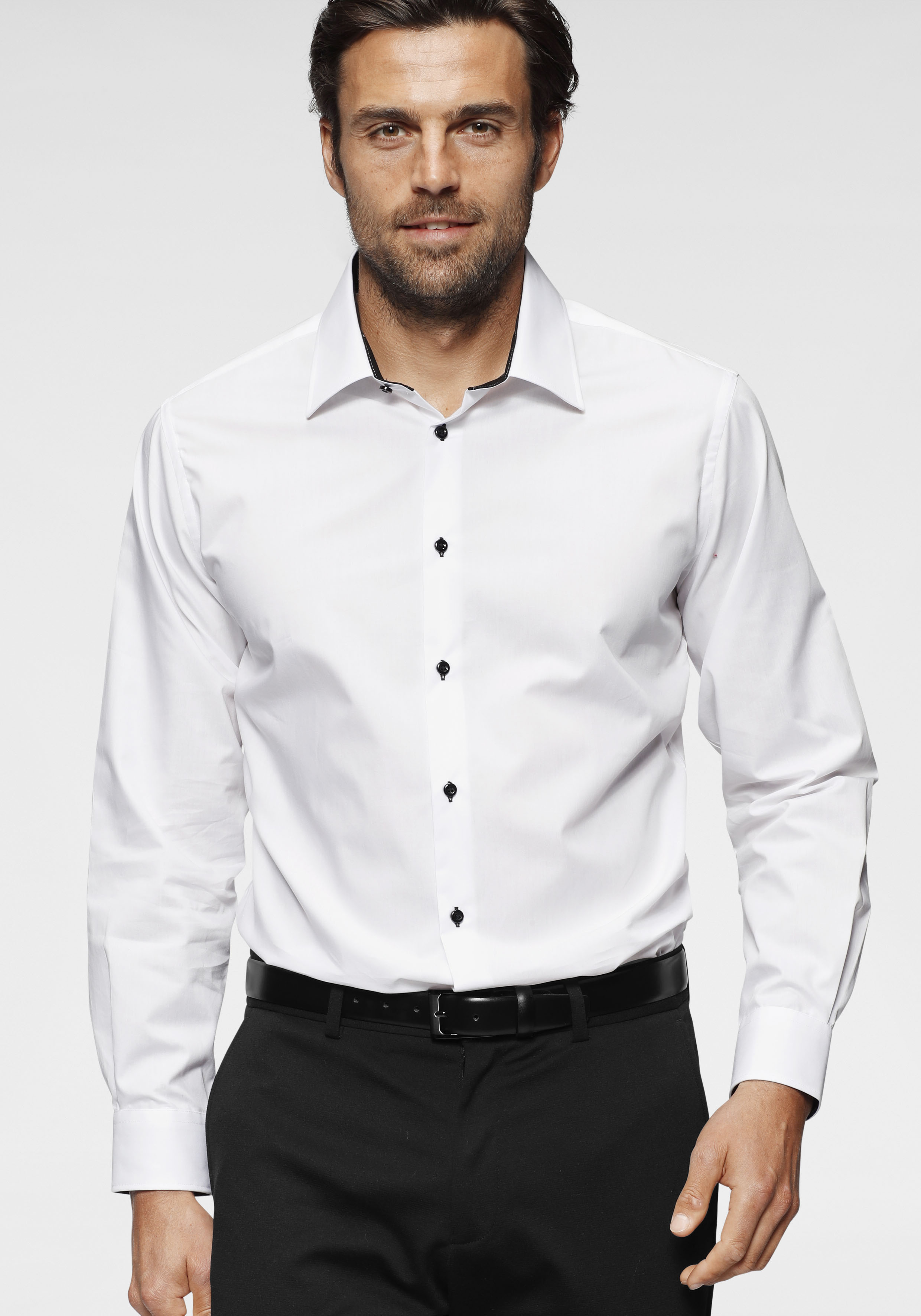 Bruno Banani Businessoverhemd Contrastbeleg