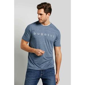 bugatti T-Shirt, mit modischen Kontraststreifen am Kragen
