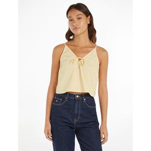 Tommy Jeans Top met V-hals, model 'POPLIN'