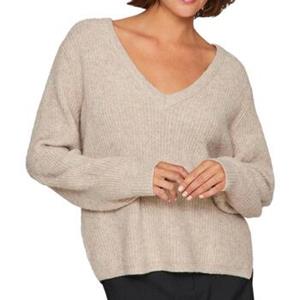 Vila Gebreide pullover van viscosemix met V-hals, model 'RIL'