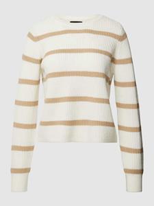 Pieces Gebreide pullover met streepmotief