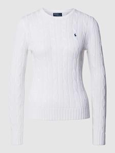 Polo Ralph Lauren Gebreide pullover met labelstitching, model 'JULIANNA'