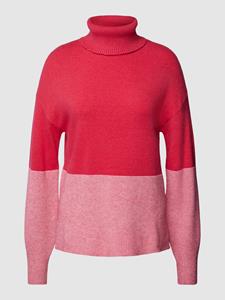 Vila Rollkragenpullover "VIRIL BLOCKING ROLL-NK L/S KNIT TOP-NOOS", in Colorblock Optik