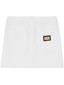 dolce&gabbanakids Dolce & Gabbana Kids A-lijn spijkerrok - Wit