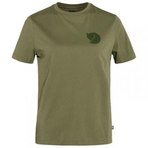 Fjällräven  Women's Fox Boxy Logo Tee - T-shirt, olijfgroen