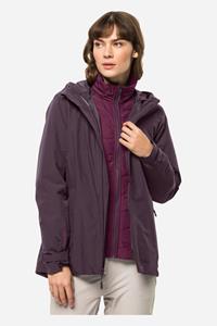 Jack Wolfskin Glaabach 3In1 Jkt W Pruimpaars