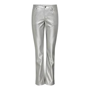 Only Jaci-lilo Mid Waist Metal Faux Leather