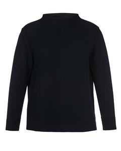 FRAPP Stehkragenpullover aus unifarbenem Stoff