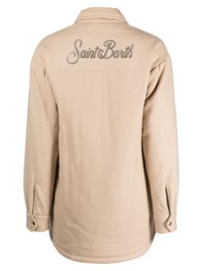 MC2 Saint Barth T-shirt verfraaid met stras - Beige