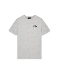 Malelions Sport Counter T-Shirt - Grey Melange