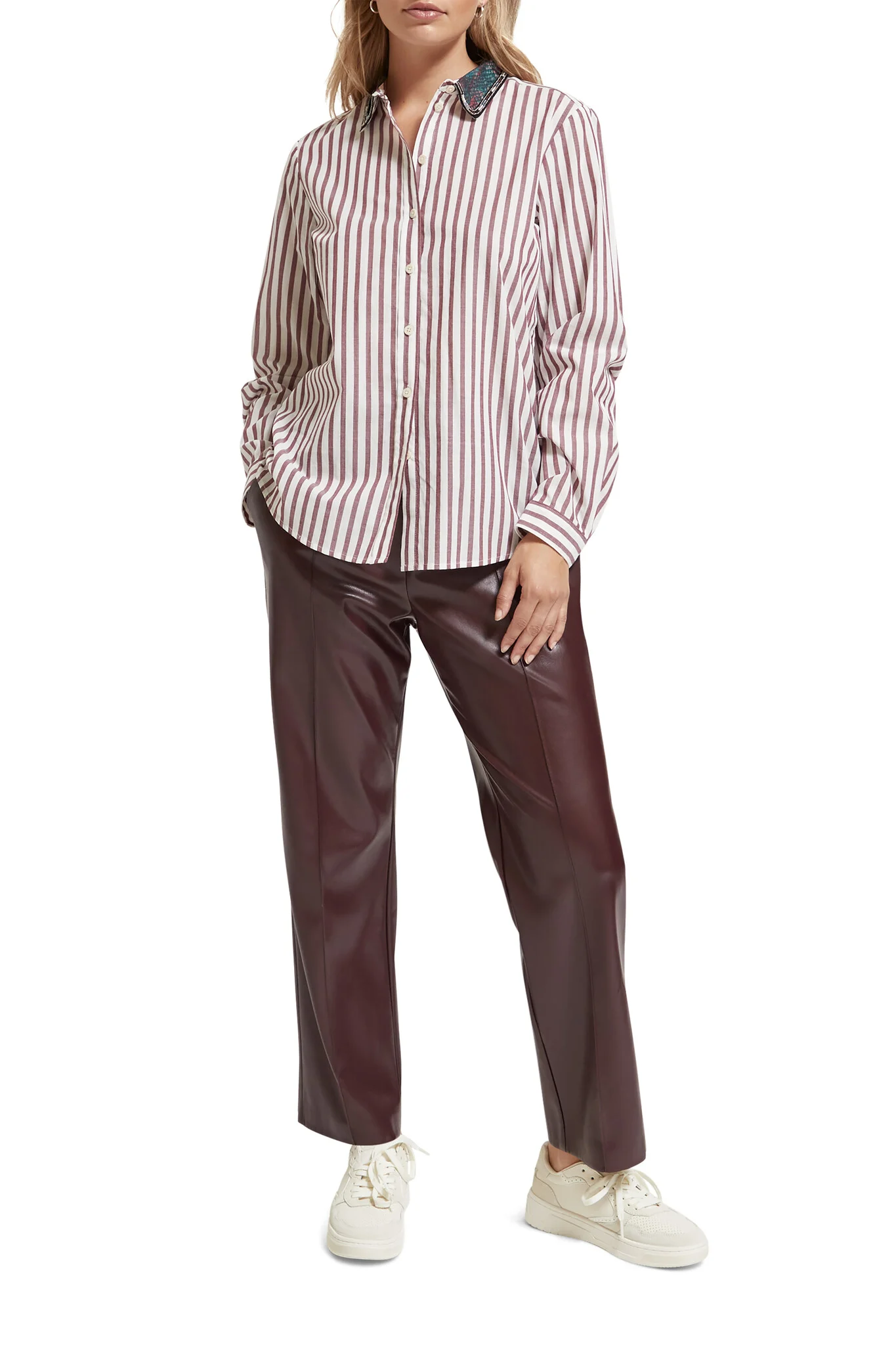 Scotch & Soda 175148 faux leather jogger