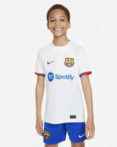 Nike Barcelona FC 2ª Tenue 23/24 - Wit - Voetbalshirt Jongens