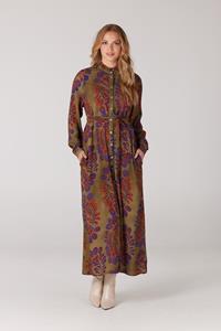 JANSEN AMSTERDAM Wop597 dress isabel w23-000253-multi green