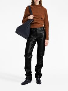 Proenza Schouler straight-leg leather trousers - Zwart