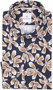 Blue Industry Bloemenprint stretch shirt