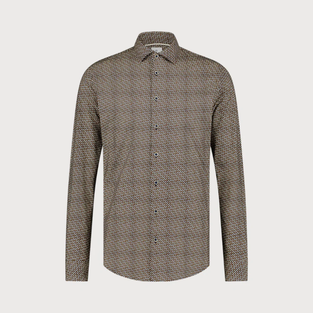 Blue Industry Stretch cotton grafisch shirt |