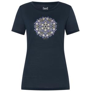 Supernatural Ornament T-Shirt Dames Donkerblauw