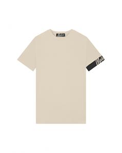Malelions Men Captain T-Shirt 2.0 | Beige/Black