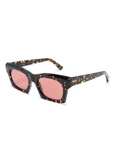 Marni Eyewear Zonnebril met vierkant montuur - Bruin