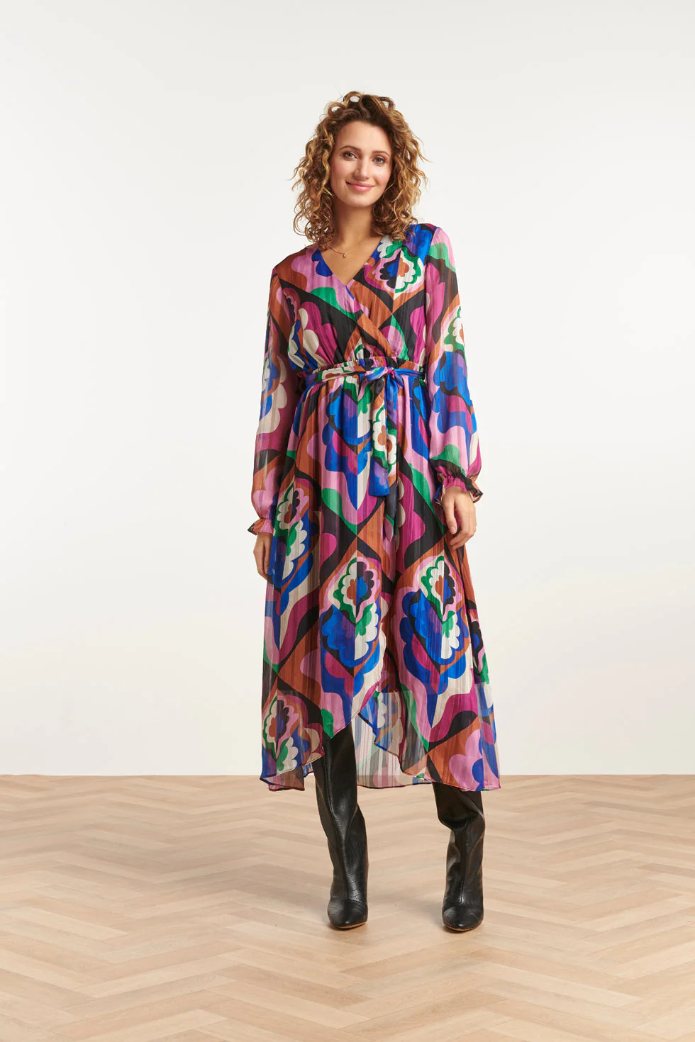 Smashed Lemon 23549 380-998 dress purple-multi