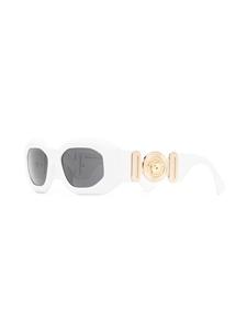 Versace Eyewear Zonnebril met Medusa plakkaat - Wit