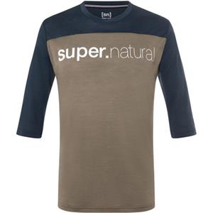 Super.Natural Heren Contrast 3/4 T-shirt