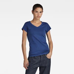 G-Star RAW V-Shirt "Eyben Slim Top", mit kleinem G-Star RAW Logoprint auf der Brust