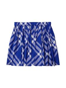 burberrykids Burberry Kids Geruite plooirok - Blauw