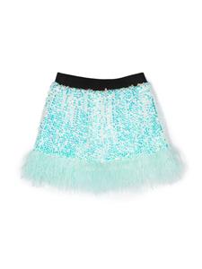 Andorine Rok met pailletten - Blauw