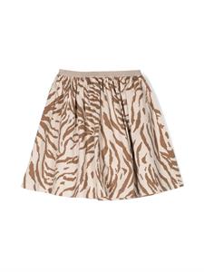 zhoe&tobiah Zhoe & Tobiah T-shirt met tijgerprint - Beige