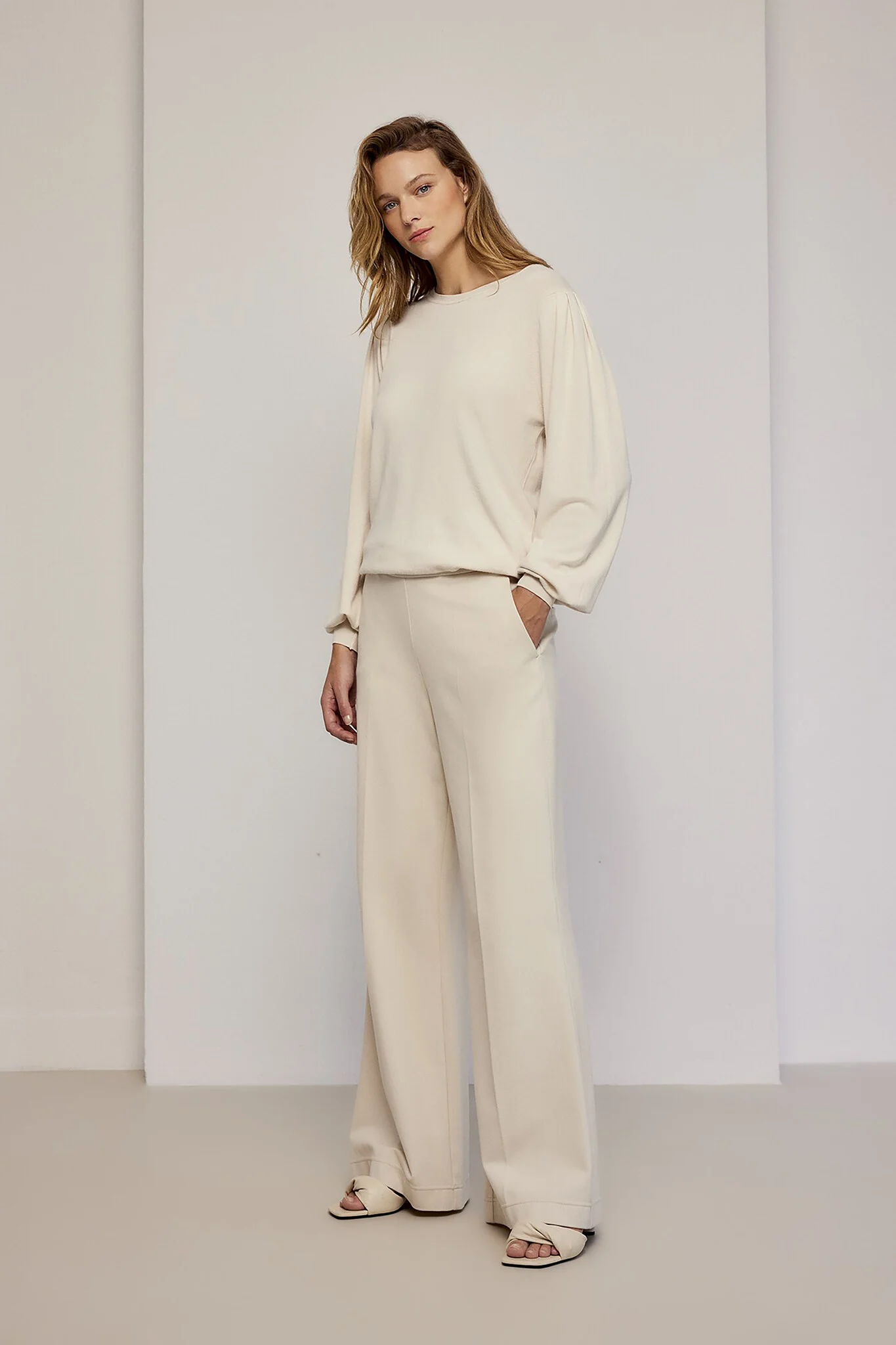 Summum Rome-11580 trousers boot cut punto milano (4s2197)
