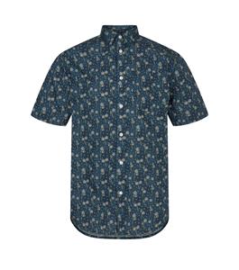 Anerkjendt Akleo poplin aop shirt pagoda blue 900517