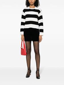 Valentino striped virgin wool jumper - Zwart