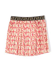 versacekids Versace Kids Plooirok met print - Roze