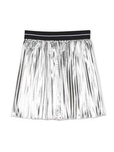 msgmkids MSGM Kids Plooirok met metallic-effect - Zilver